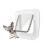 , Microchip Activated Cat Flap, Exclusive Entry, Easy Install, 4 Way Manual Locking, Energy Efficient, Draught Excluder, Convenient - White 1