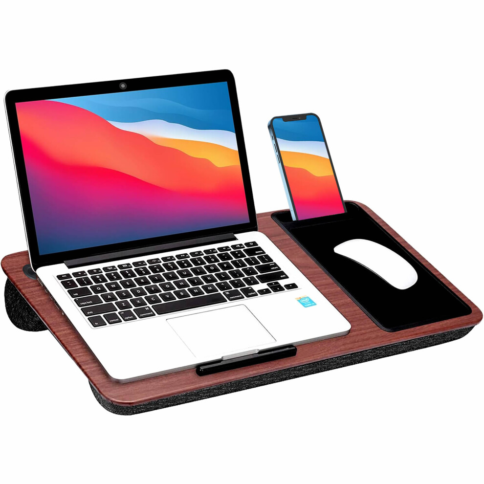 Lap Desk, Soft Cushion Laptop Tray, Bed Desk With Mouse Pad