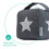 LIVIVO Fabric Cube Door Stopper with Handle - Grey Star, Sand-Filled DS0559 8
