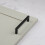 (128mm Handle) Matt Black Cabinet Handles Square Design 4