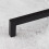(128mm Handle) Matt Black Cabinet Handles Square Design 8