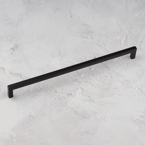 (320mm Handle) Matt Black Cabinet Handles Square Design