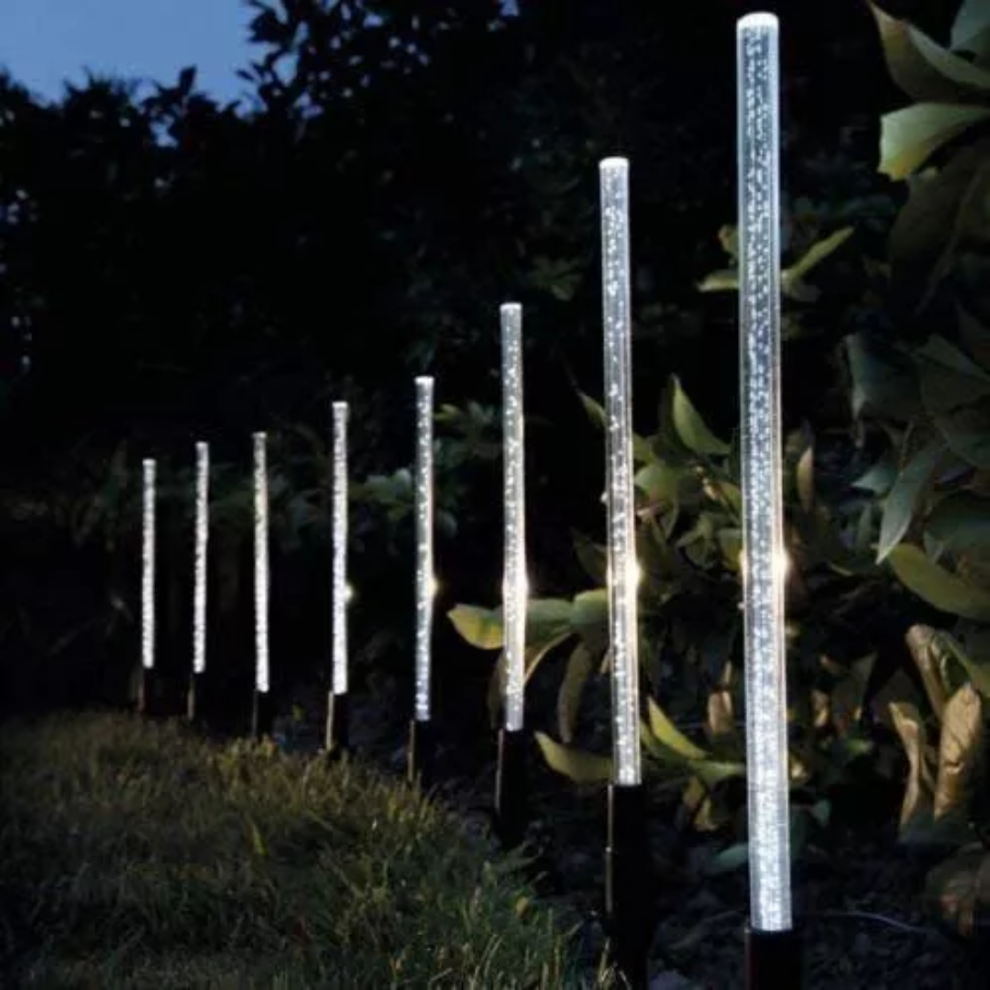 16 Solar Stake Lights Bubble LED Garden Outdoor