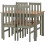 Seconique Ludlow Dining Set with 4 Green Chairs Oak effect Table 2