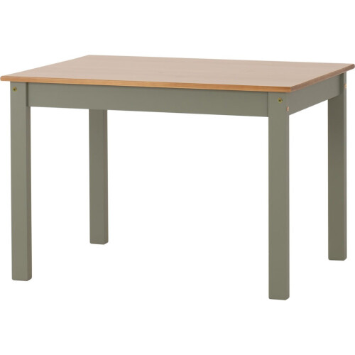 Seconique Ludlow Dining Set with 4 Green Chairs Oak effect Table 2