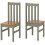 Seconique Ludlow Dining Set with 4 Green Chairs Oak effect Table 7