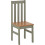 Seconique Ludlow Dining Set with 4 Green Chairs Oak effect Table 8