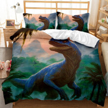 (Style 03, Double(200X200CM/3PCS)) Tyrannosaurus Rex Bedding Single Double Duvet Cover