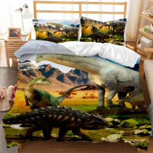 (Style 09, King(220X240CM/3PCS)) Tyrannosaurus Rex Bedding Single Double Duvet Cover