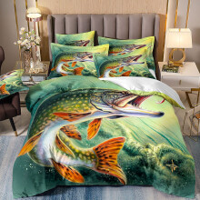 (Style 05, Double(200X200CM/3PCS)) Angler fish Kids Bedding Single Double Duvet Cover
