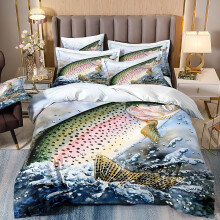 (Style 12, King(220X240CM/3PCS)) Angler fish Kids Bedding Single Double Duvet Cover