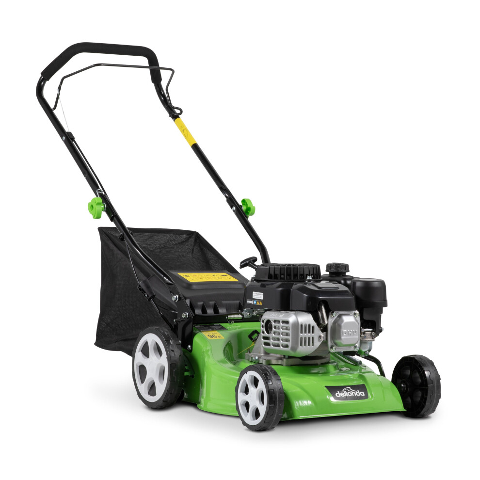 Petrol Lawnmower Grass Cutter Hand Propelled 132cc 16"/40cm 4-Stroke - DG100