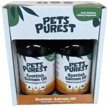 Pets Purest Scottish Salmon Oil, 2 x 300ml