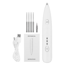 (With 5pcs Needles) Mini Plasma Pen Profesional Plasma Jet Waspot Black Dot Skin Tag Mole Tattoo Freckle Removal Pen Skin Care Tools Caneta Jato