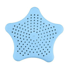 (Nordic Blue) Bathroom Drain Cover Hair Catcher Bath Stopper Sink Strainer Filter