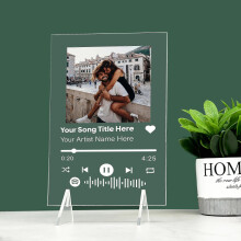 Photo Spotify Music Acrylic Stand - Custom Valentine's Day Gift Idea
