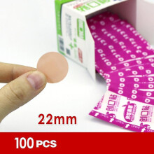 100 Pack Spot Adhesive Bandages Round Sheer Sterile Non-stick Pad For Minor Wound Care