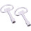 2 Pieces Electrical Cabinet Key Elevator Lock Security Keys Zinc Alloy Water Meter Box Key Utility Key Socket 1