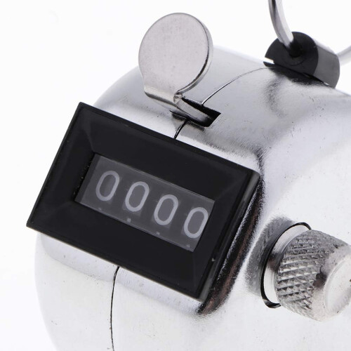 4 Digit Click Counter - Manual Metal Counter - Clicker for Counting, Marking Golf 2