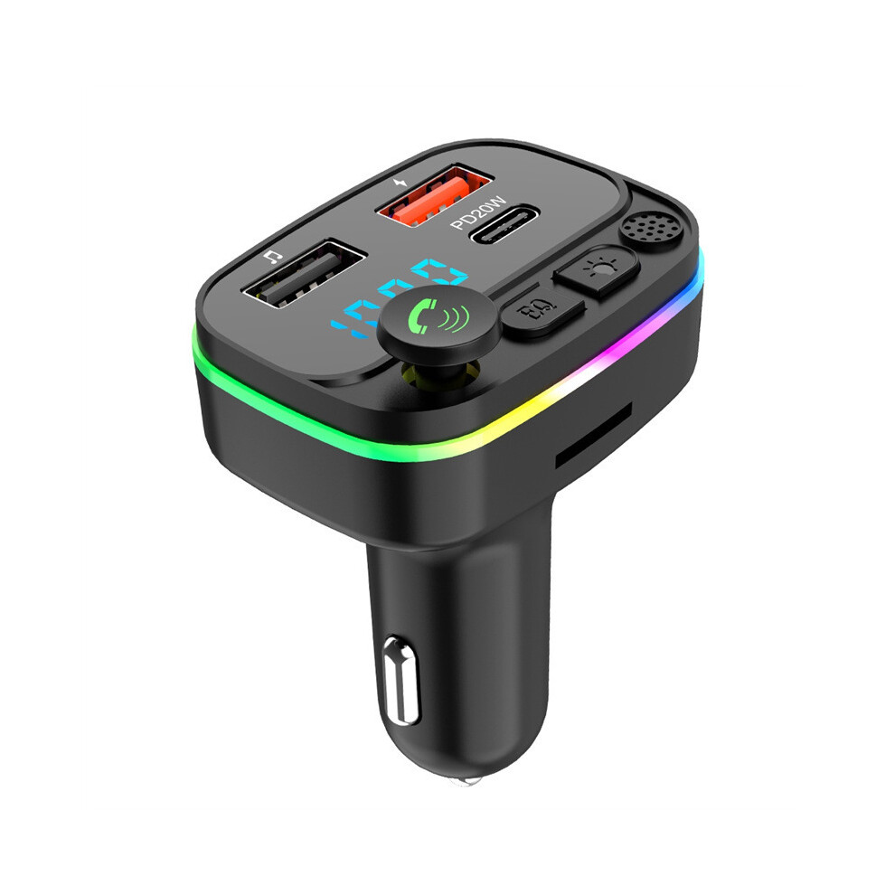 Car Fm Transmitter Bluetooth 5.0 Handsfree Car Kit 9379360664193