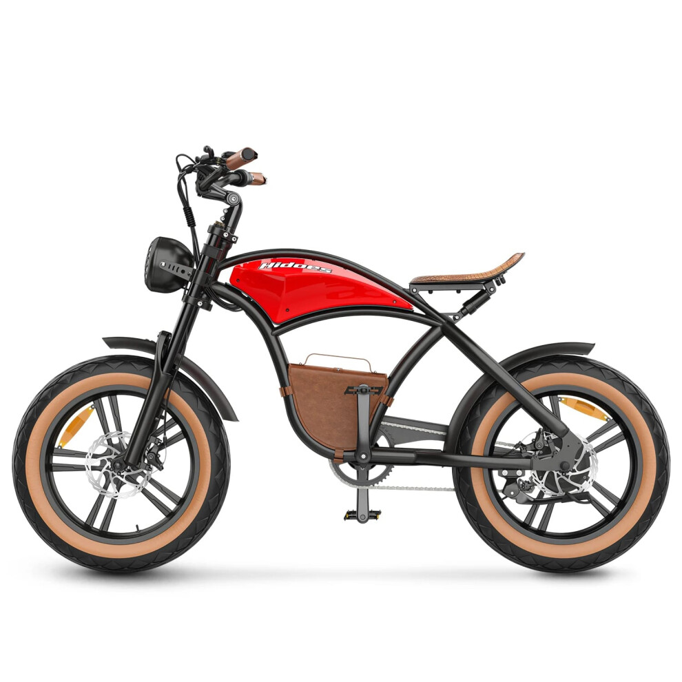 Electric Bike 48V 13Ah Battery, 35-65km Range, Hydraulic Disc Brakes