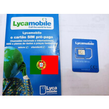 Lycamobile Portugal PAYG SIM - 3-in-1 Triple-SIM, UK & EU Roaming Free, Prepaid, No Monthly Top-Up