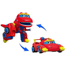 (No Box Rex) Newest Abs Min Deformation Gogo Dino Action Figures Rex Transformation Car Airplane Motorboat Crane Dinosaur Toys For Kids C