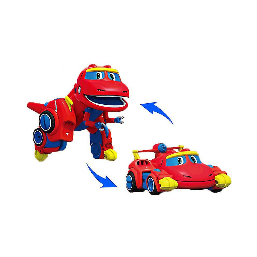 (No Box Rex) Newest Abs Min Deformation Gogo Dino Action Figures Rex Transformation Car Airplane Motorboat Crane Dinosaur Toys For Kids C