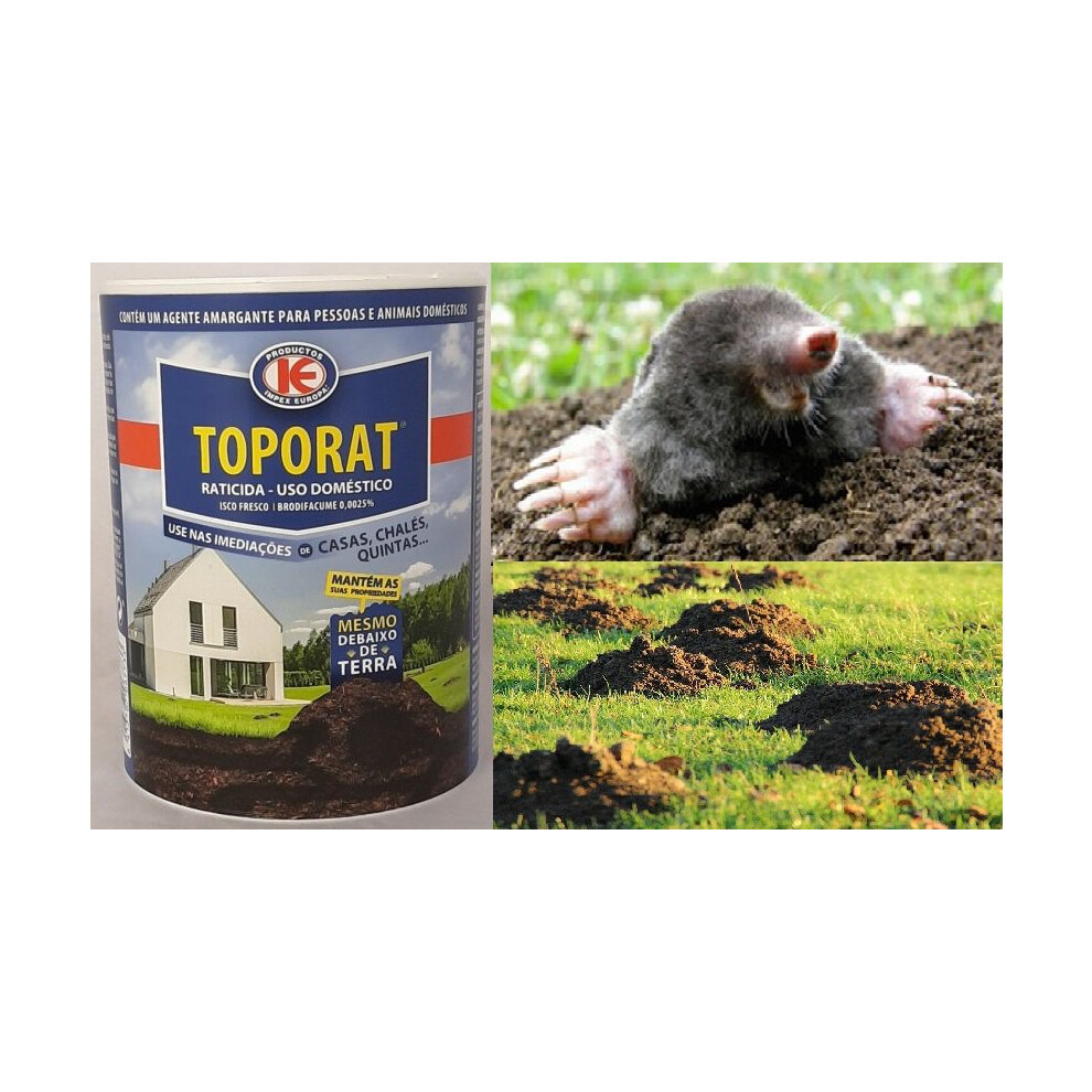Toporat Stop Mole Repellent Mouse Fresh Bait Sachet Hole 150g