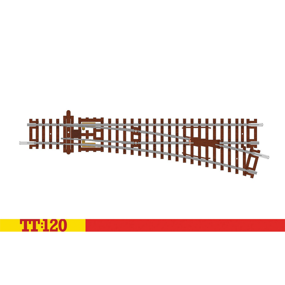 Hornby TT:120 Right Hand Point 166mm 15° 631mm TT8009 - Image 6