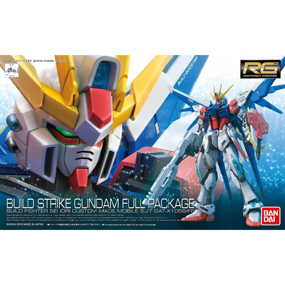 Gunpla Bandai Rg Gat-X105b/Fp Build Strike Gundam Full Package Kit 63084