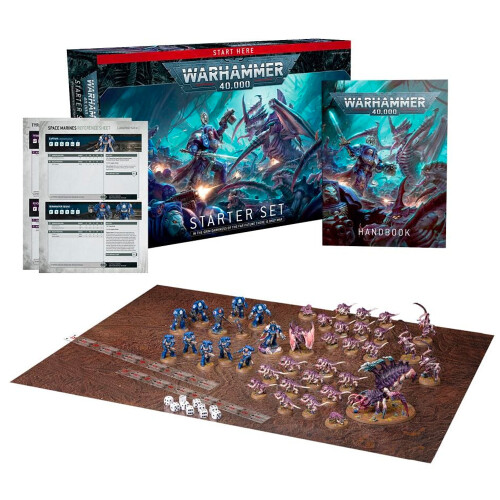 Games Workshop Warhammer 40k: Starter Set 10th Edition 40-03 - Tabletop Miniatures Wargame