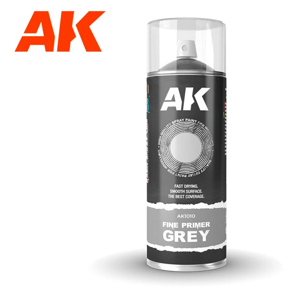 Ak Interactive Grey 1010 Fine Primer Spray 400Ml
