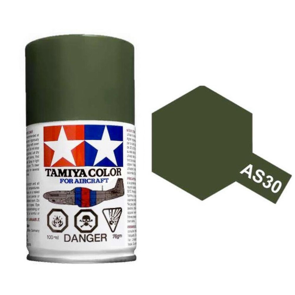 TAMIYA AS-30 Dark Green 2 (RAF) 100ml Model Aircraft Spray Paint 86530