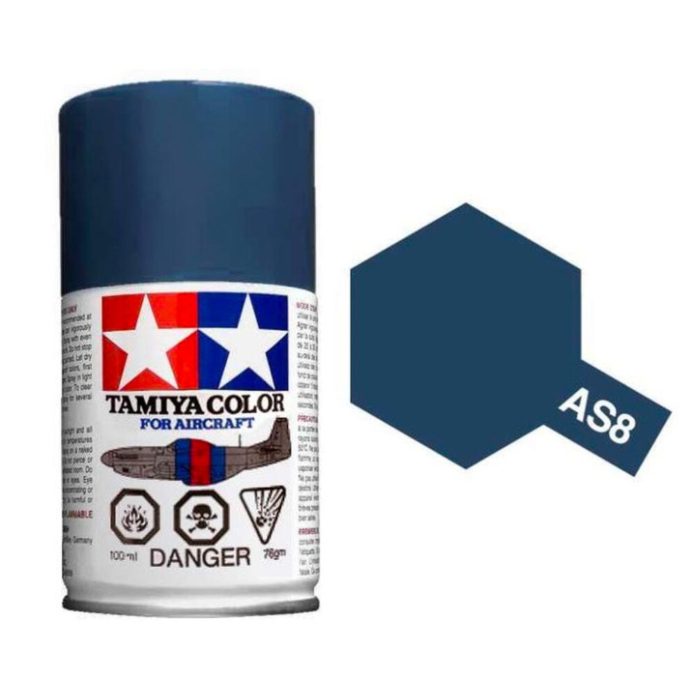 TAMIYA AS-8 Navy Blue 100ml Model Aircraft Spray Paint 86507