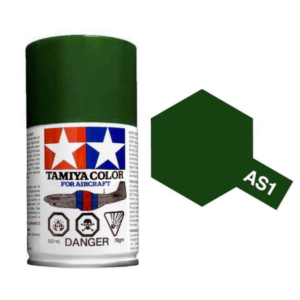 TAMIYA AS-1 Dark Green (IJN) 100ml Model Aircraft Spray Paint 86501