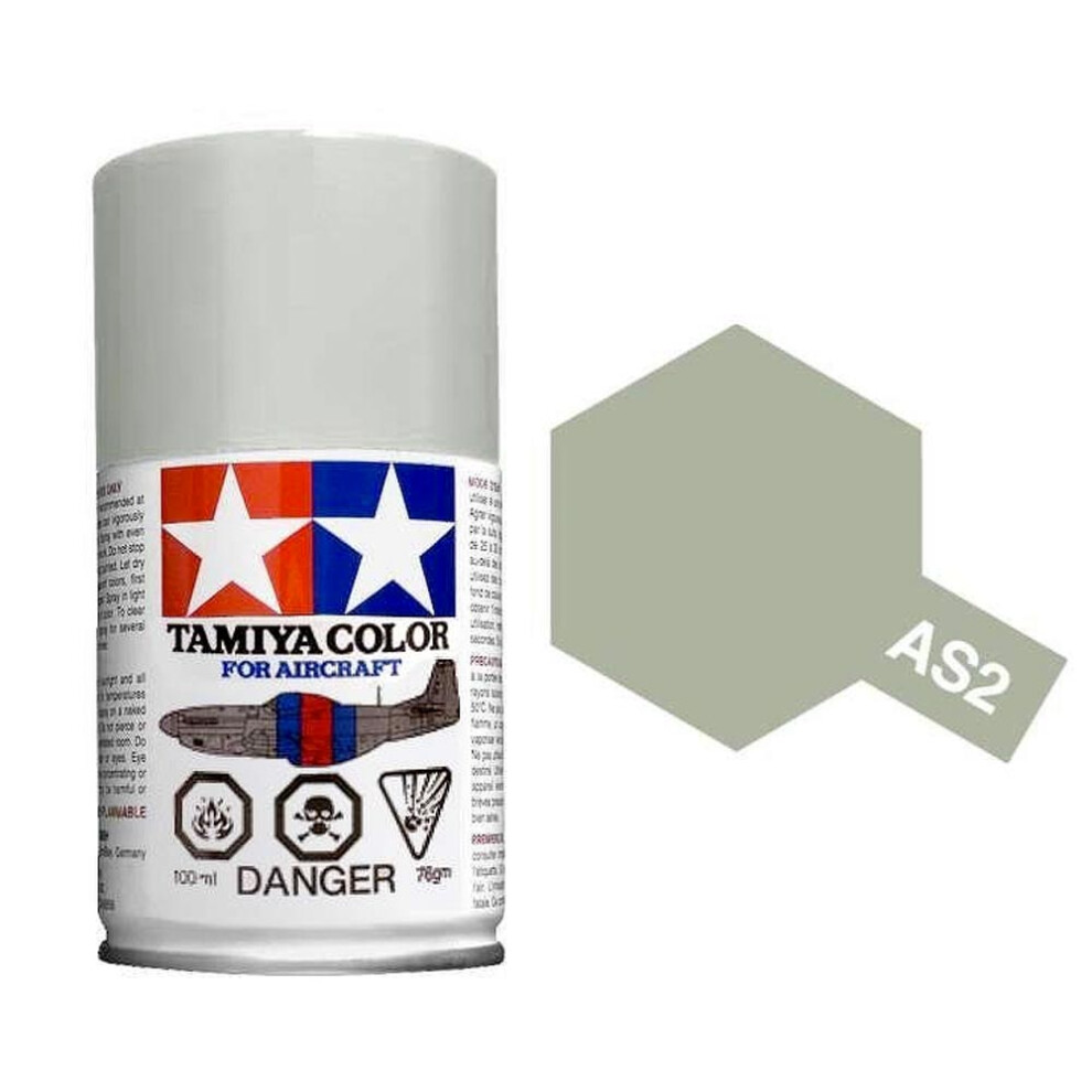 TAMIYA AS-2 Light Grey (IJN) 100ml Model Aircraft Spray Paint 86502