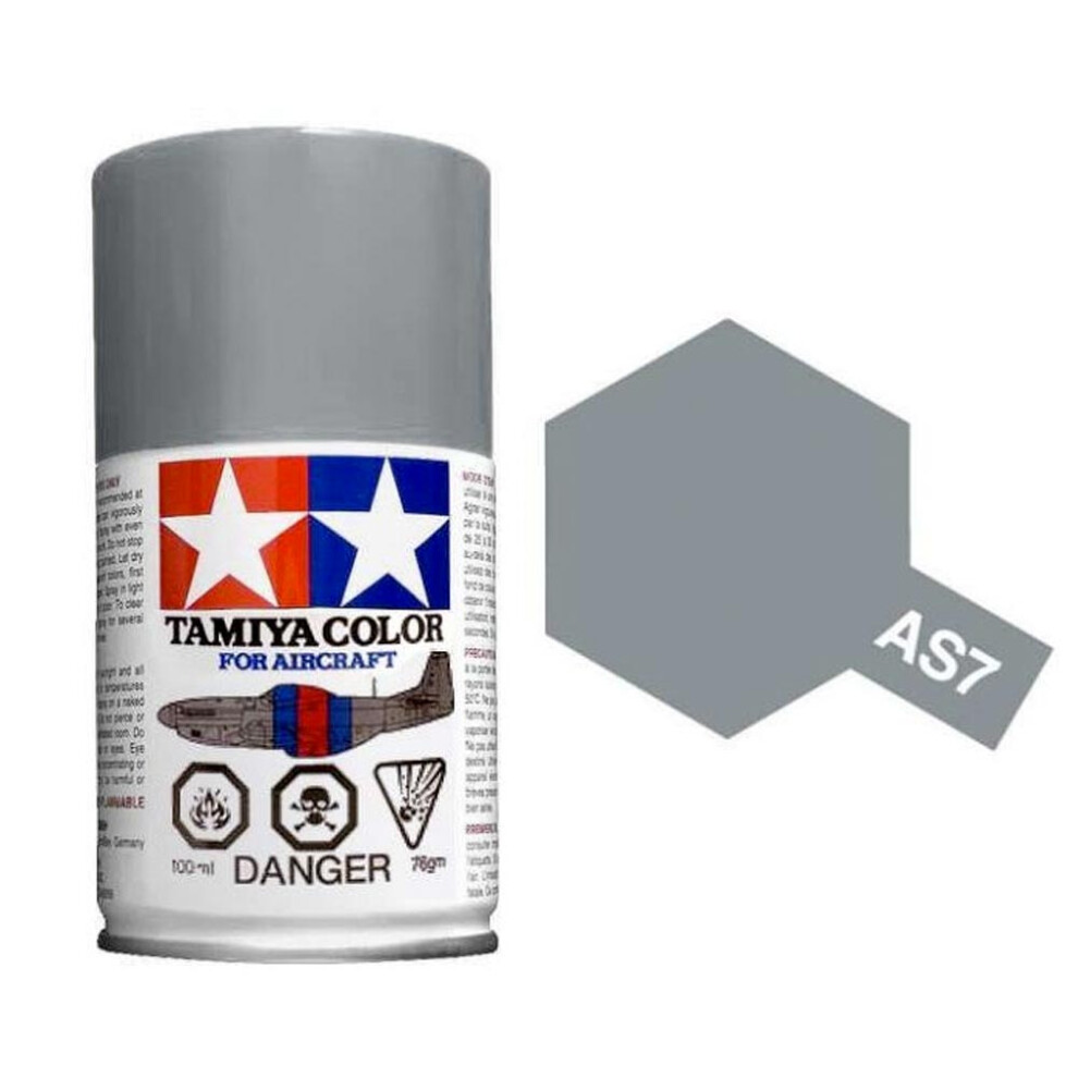 TAMIYA AS-7 Neutral Grey (USAAF) 100ml Model Aircraft Spray Paint 86507