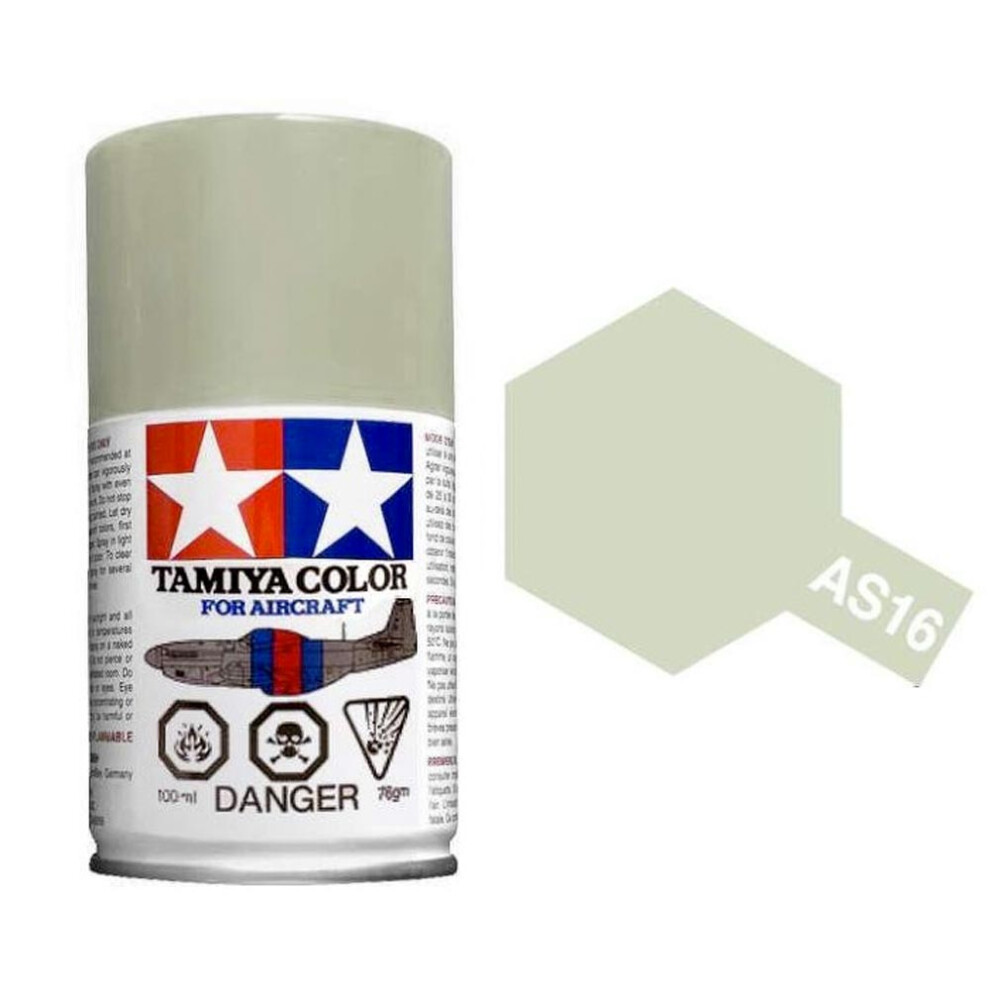 TAMIYA AS-16 Light Grey (USAF) 100ml Model Aircraft Spray Paint 86516