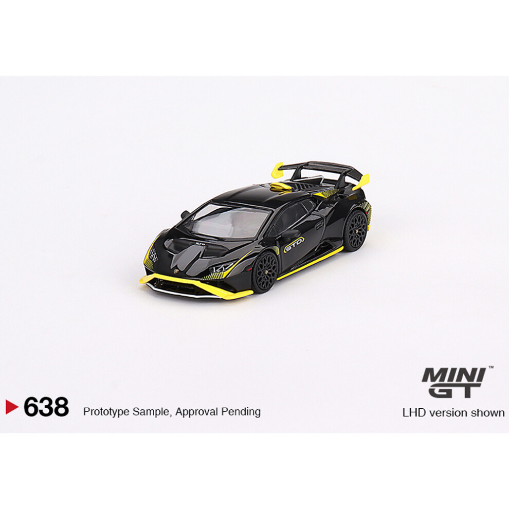 MiniGT Lamborghini Huracan STO Nero Noctis 1:64 Diecast Model 638-R