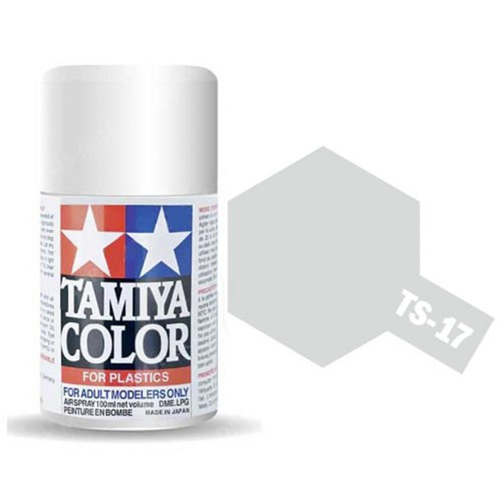 TAMIYA TS-17 Gloss Aluminium 100ml Plastic Model Kit Spray Paint 85017