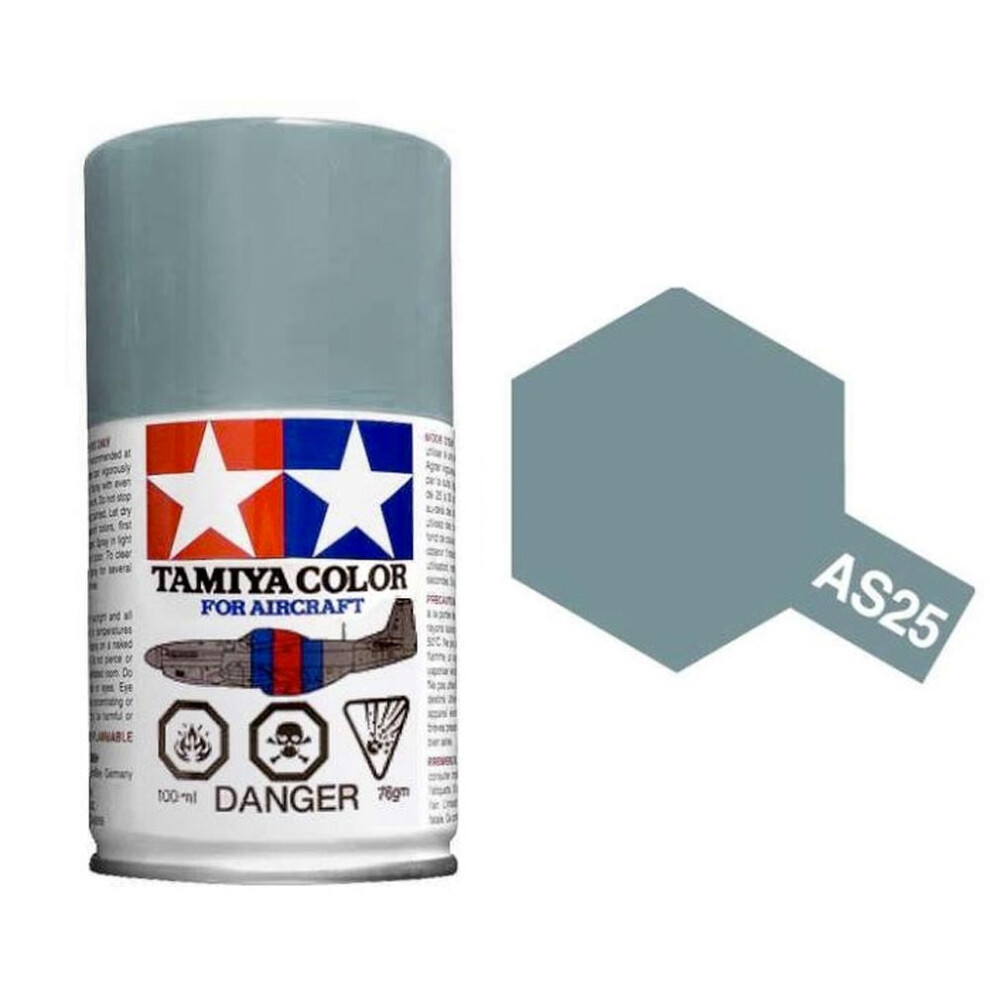 TAMIYA AS-25 Dark Ghost Grey 100ml Model Aircraft Spray Paint 86525