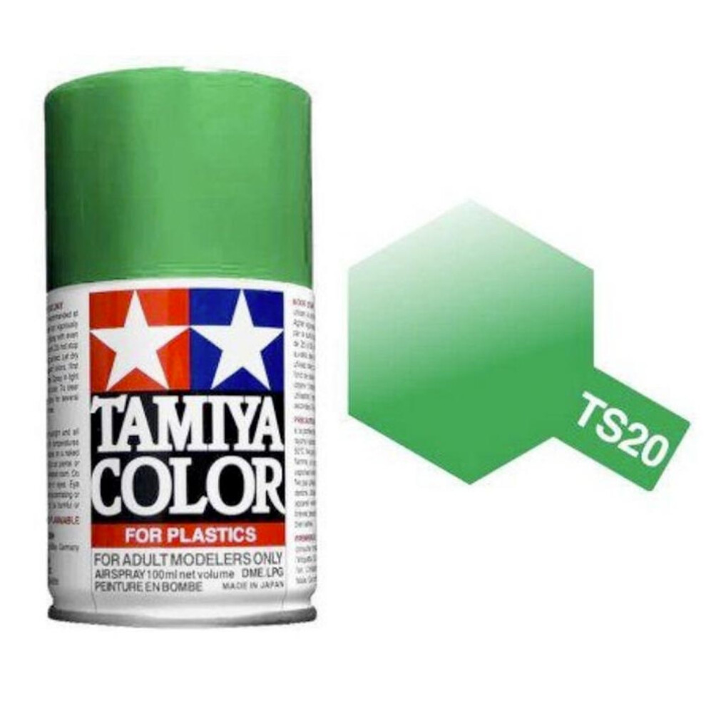 TAMIYA TS-20 Metallic Green 100ml Plastic Model Kit Spray Paint 85020