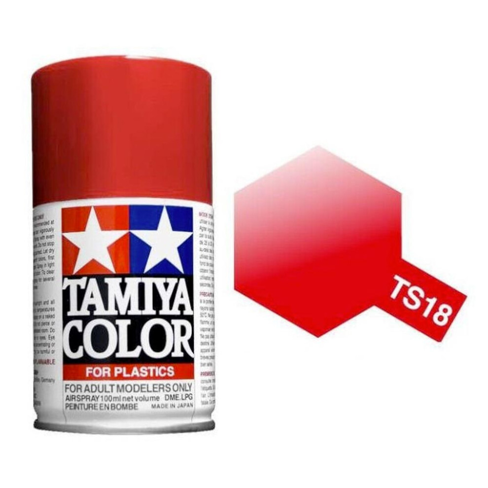 TAMIYA TS-18 Metallic Red 100ml Plastic Model Kit Spray Paint 85018