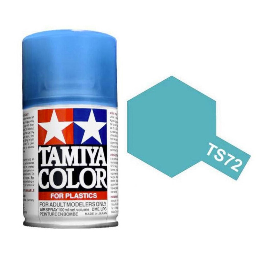 TAMIYA TS-72 Clear Blue 100ml Plastic Model Kit Spray Paint 85072