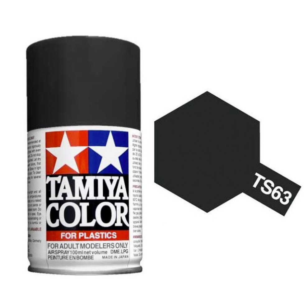 TAMIYA TS-63 NATO Black 100ml Plastic Model Kit Spray Paint 85063