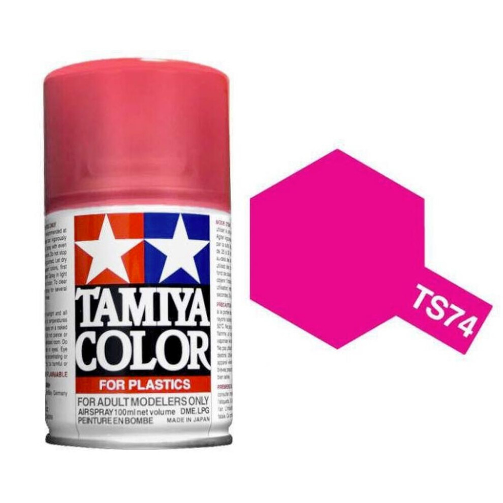 TAMIYA TS-74 Clear Red 100ml Plastic Model Kit Spray Paint 85074