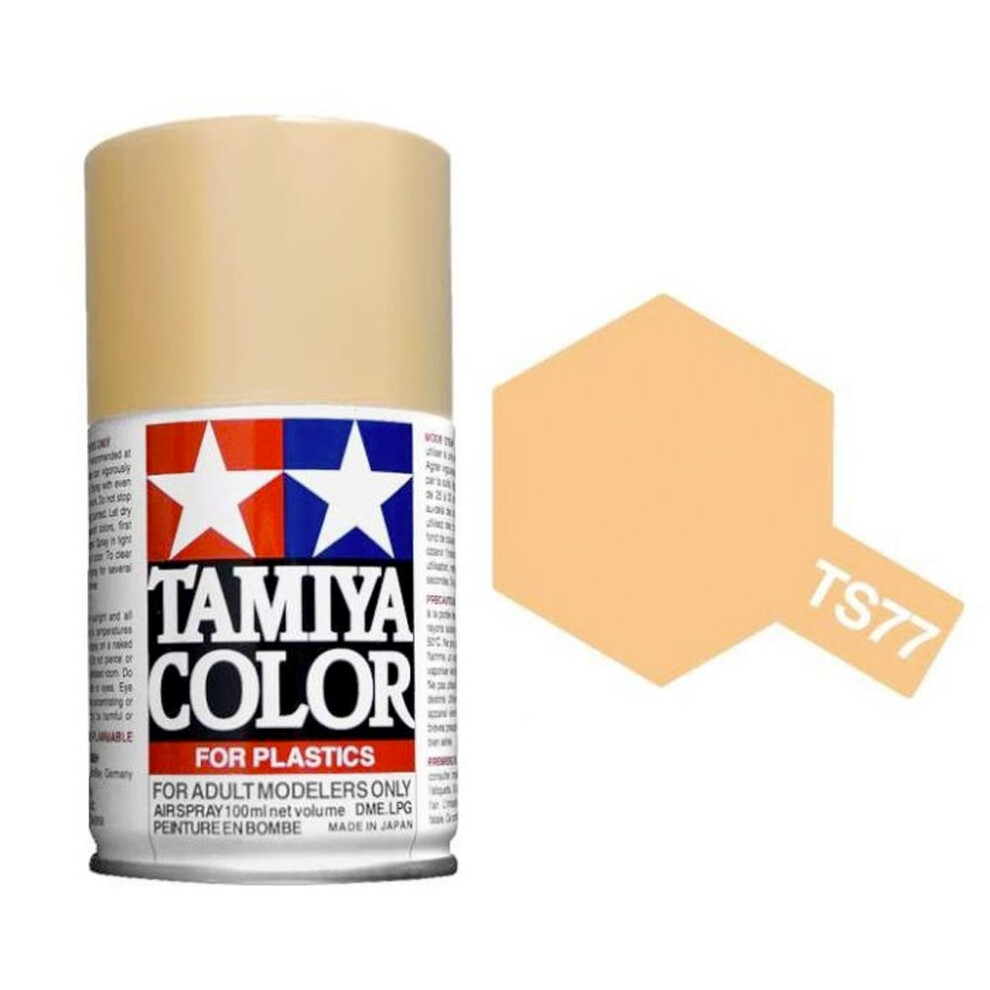 TAMIYA TS-77 Flat Flesh 100ml Plastic Model Kit Spray Paint 85077