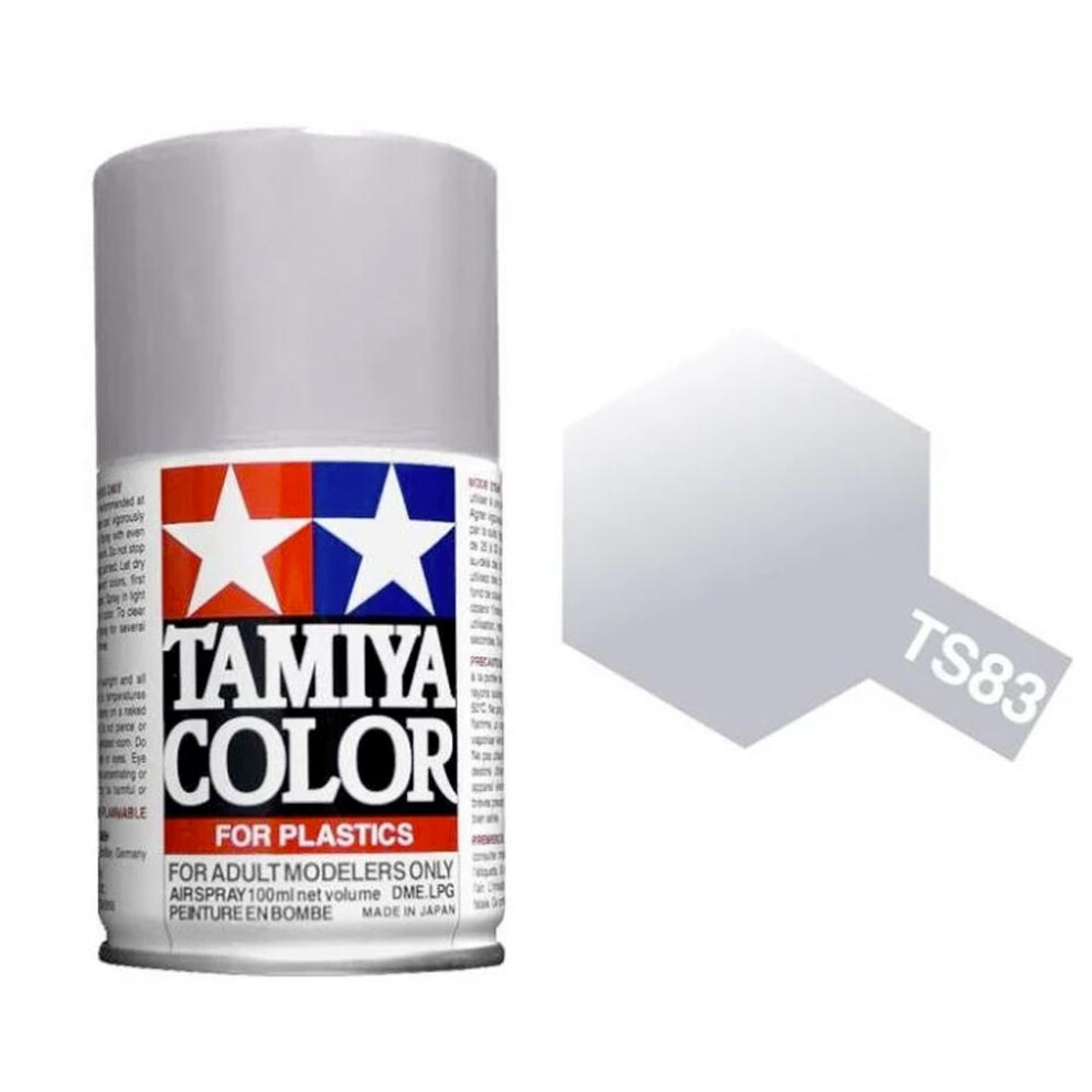 TAMIYA TS-83 Metallic Silver 100ml Plastic Model Kit Spray Paint 85083