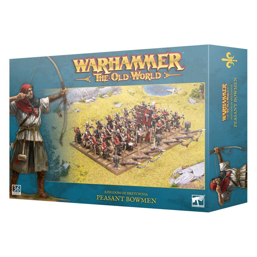 Warhammer Games Workshop The Old World Bretonnia: Peasant Bowmen 06-13 - Tabletop Miniatures Wargame